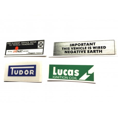 Wolseley Six Engine Bay Sticker Bundle 2