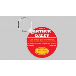 Circular Arthur Daley Motorama Key Ring