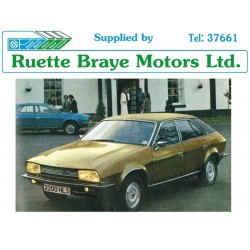 Ruette Braye Motors Ltd. of Guernsey British Leyland Replica Dealer Sticker