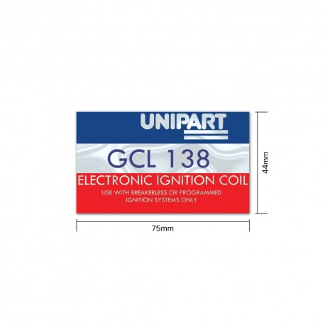 Unipart Ignition Coil Sticker GCL138