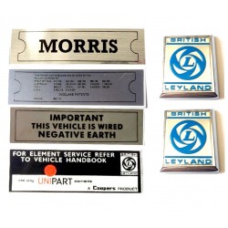 ADO16 Morris 1100 1300 Sticker Pack 6 with BL wing badges