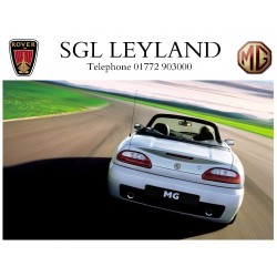 SGL Leyland MG Rover Replica Dealer Sticker 