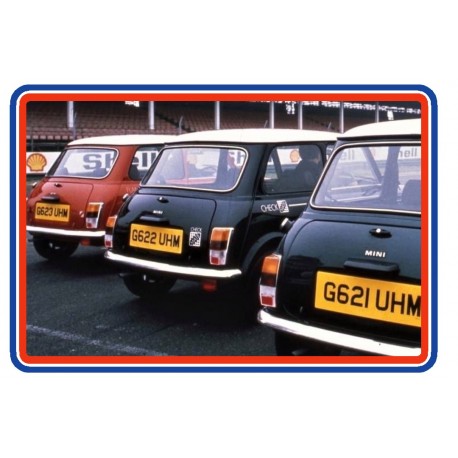 Austin Rover Mini Checkmate Full Engine Bay Sticker Bundle