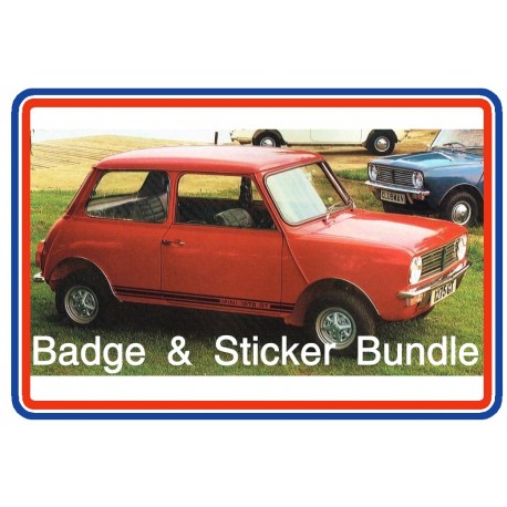 Mini 1275GT Sticker Bundle 5 with A-Panel Badges