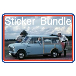 Austin Mini Mk1 850 1000 & Cooper Sticker Bundle 4