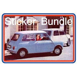 Austin Mini Mk1 850 1000 & Cooper Sticker Bundle 2
