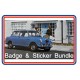 Riley Elf Engine Bay Sticker & Boot Badge Bundle