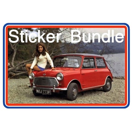 Mk2 Austin Mini Sticker Bundle 10