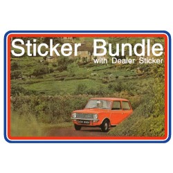 Mini Clubman Sticker Bundle 5 with Dealer Sticker