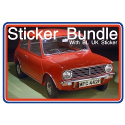 Mini Clubman Sticker Bundle 5 & UK Sticker