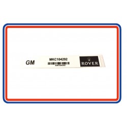 Rover Mini SPi & MPi Ignition Module Sticker MKC104292