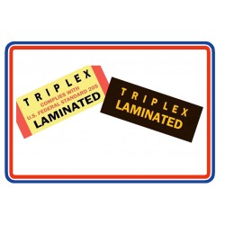 TRIPLEX LAMINATED Stickers ST125