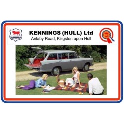 Kennings (HULL) Ltd Morris & BMC Replica Dealer Window Sticker