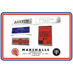 Austin 1800 Engine Bay Sticker Bundle 5 + Replica Dealer Sticker