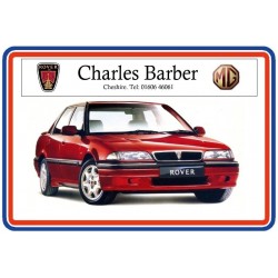 Charles Barber Rover of Cheshire Replica Window Sticker