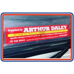 Arthur Daley Motorama Replica Self Adhesive Window Sticker