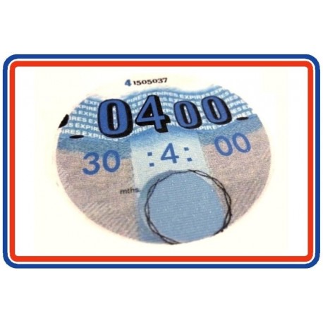 Blank Replica Tax Disc April 2000