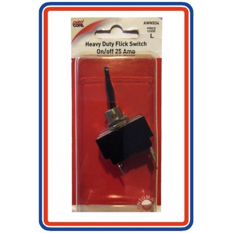 Heavy Duty Flick Switch on/off 25 amp