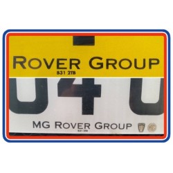 Rover Group Replica Number Plate Stickers x2