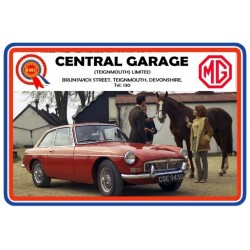Central Garage Teignmouth MG BMC Replica Dealer Window Sticker