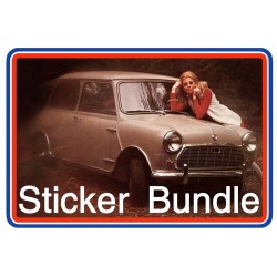 Morris Mini Mk2 850 1000 & Cooper Sticker Bundle 9