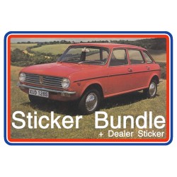 Austin Maxi 1750 Engine Bay Sticker Bundle + Dealer Sticker