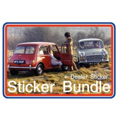 Mk2 Austin Mini Sticker Bundle 5 + Dealer Sticker