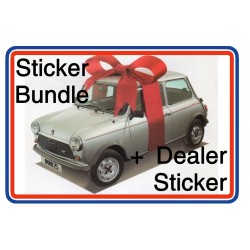 Austin Rover Mini 25 Full Engine Bay Sticker Bundle + Dealer Sticker
