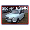 Morris Mini Mk2 850 1000 & Cooper Sticker Bundle 12