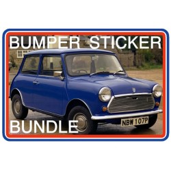 BL Mini Mk3 850 1000 & Cooper Bumper Sticker Bundle 6