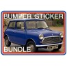 BL Mini Mk3 850 1000 & Cooper Bumper Sticker Bundle 6