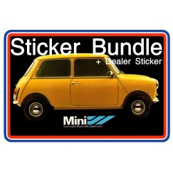 BL Mini Mk4 A+ 1000 Sticker Bundle 3 + Replica Dealer Sticker
