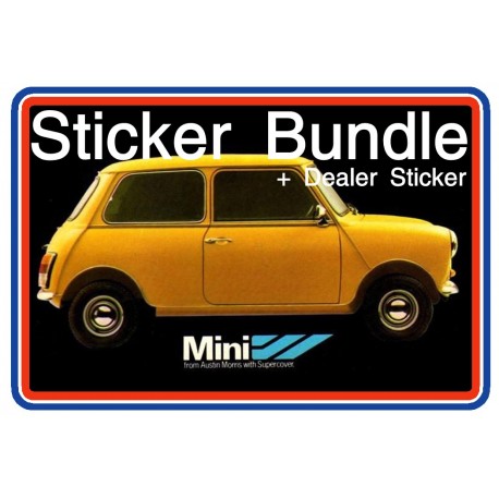 BL Mini Mk4 A+ 1000 Sticker Bundle 3 + Replica Dealer Sticker