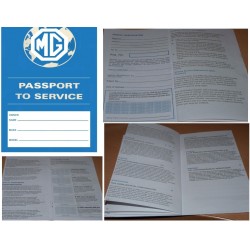British Leyland MG Replica Passport to Service Book
