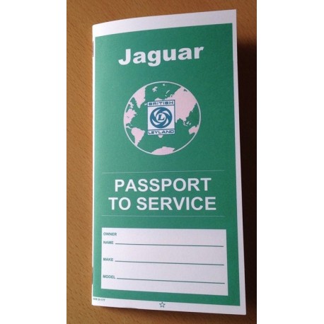 British Leyland Jaguar Passport to Service Booklet