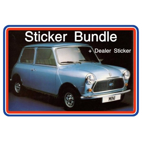 BL Mini Mk4 HL & HLE Sticker Bundle + Replica Dealer Sticker