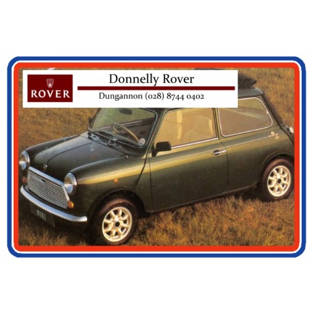 Donnelly Rover of Dungannon Repro Dealer Sticker