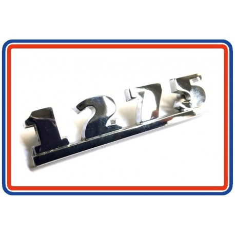 Chrome 1275  Mk2 Boot Badge ALA6696