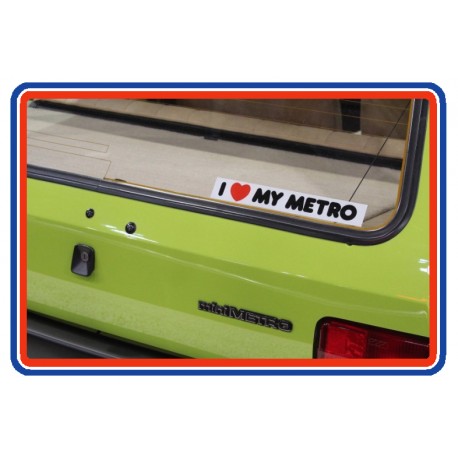 I [heart] MY METRO Bumper Sticker