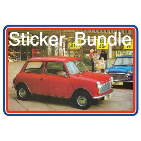 BL Mini Mk4 850 1000 & 1100 Special Sticker Bundle 1