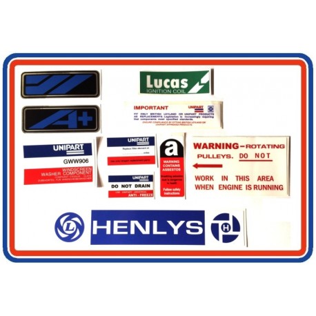 Austin Metro Sticker Bundle 8 + Replica Dealer Sticker