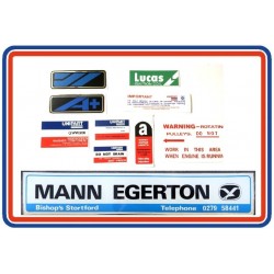 Austin Metro Sticker Bundle 8 with Mann Egerton Dealer Sticker