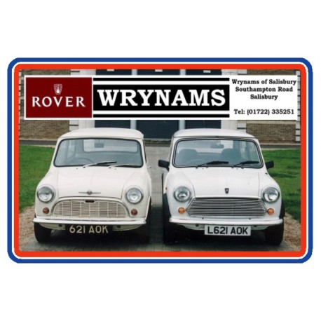 WRYNAMS ROVER of Salisbury Repro Dealer Sticker