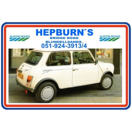 Hepburns Austin Rover of Blundellsands Replica Dealer Sticker