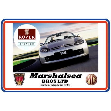 Marshalsea MG Rover of Taunton Replica Window Sticker + Rover Service Sticker