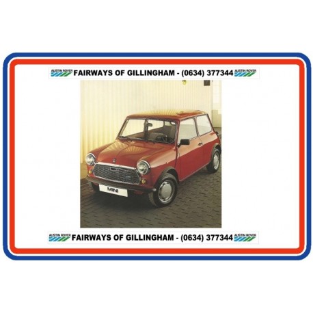 Fairways of Gillingham Replica Number Plate Stickers x2