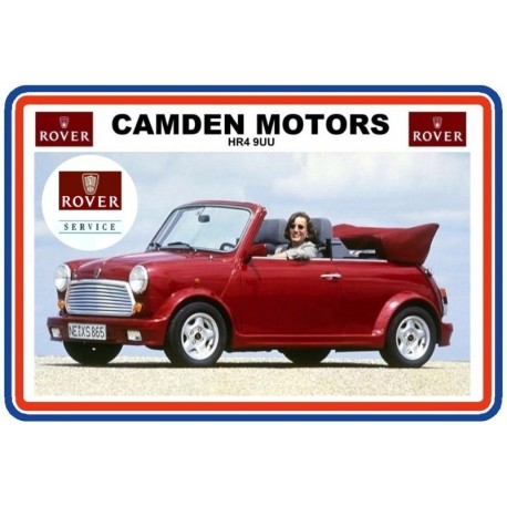 Camden Motors - Rover of Hereford Replica Number Plate Stickers x2 + Rover Service Sticker