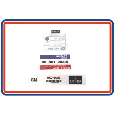 Rover Mini SPi 3 Piece Sticker Pack