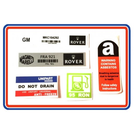 Rover Mini SPi 5 Piece Sticker Bundle
