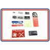 Rover Mini SPi 7 Piece Sticker Pack
